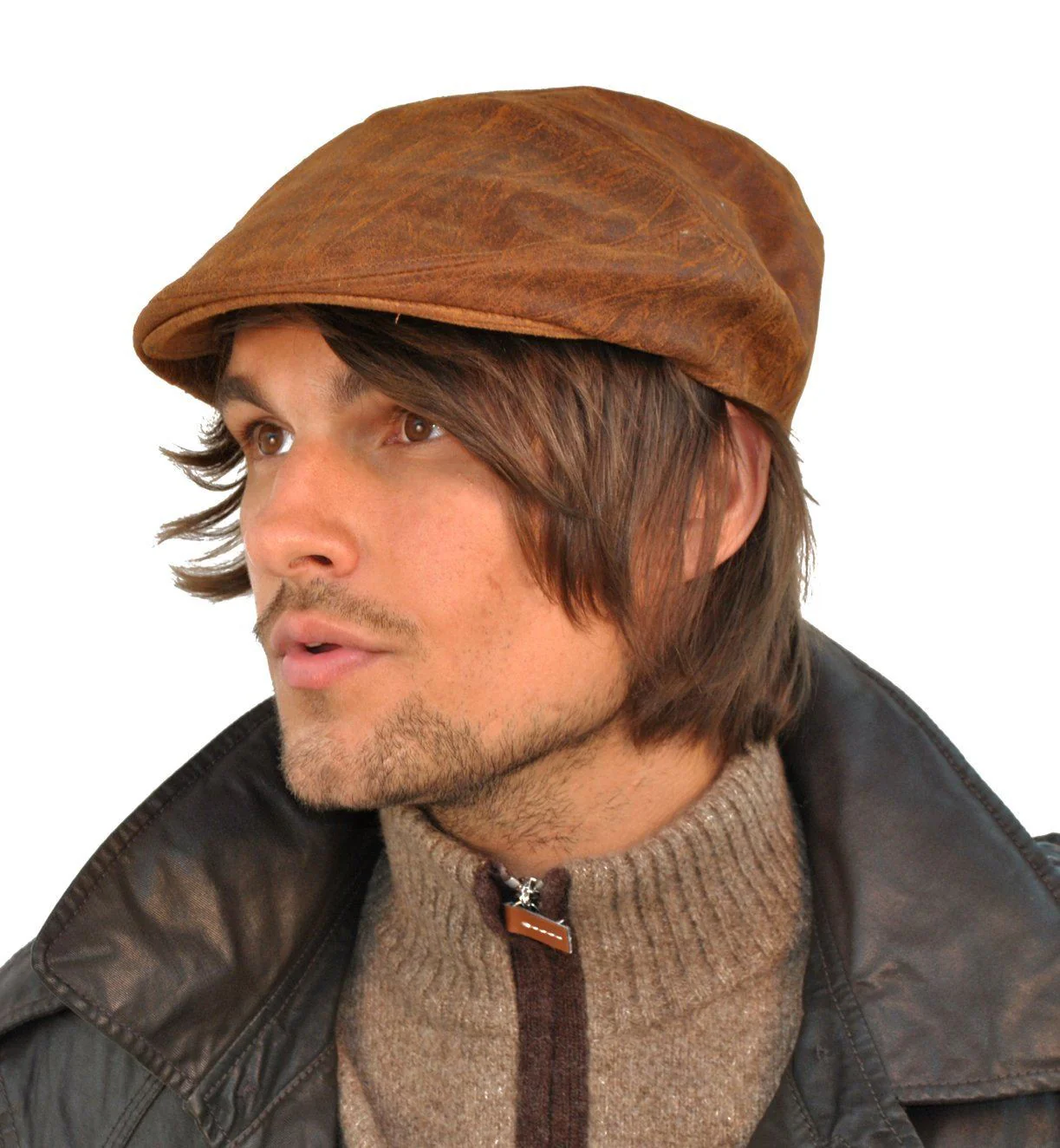 Eureka Stockade Leather Flat Cap Peaky Blinders - Image 16