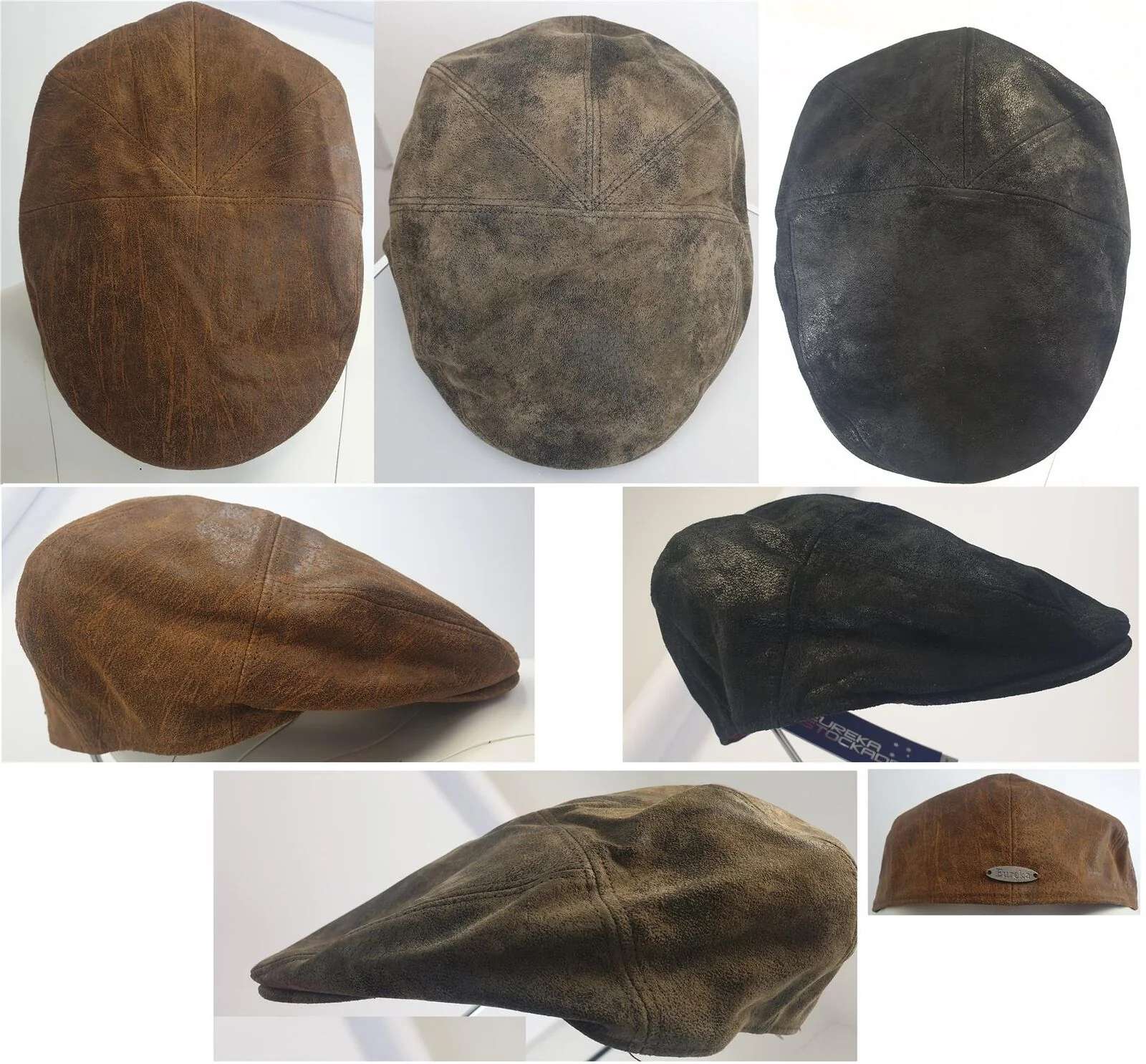 Eureka Stockade Leather Flat Cap Peaky Blinders - Image 20