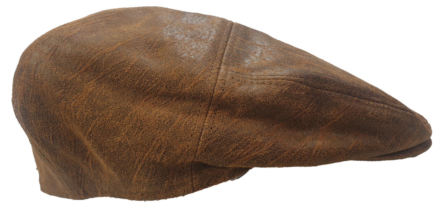 Eureka Stockade Leather Flat Cap Peaky Blinders - Image 4