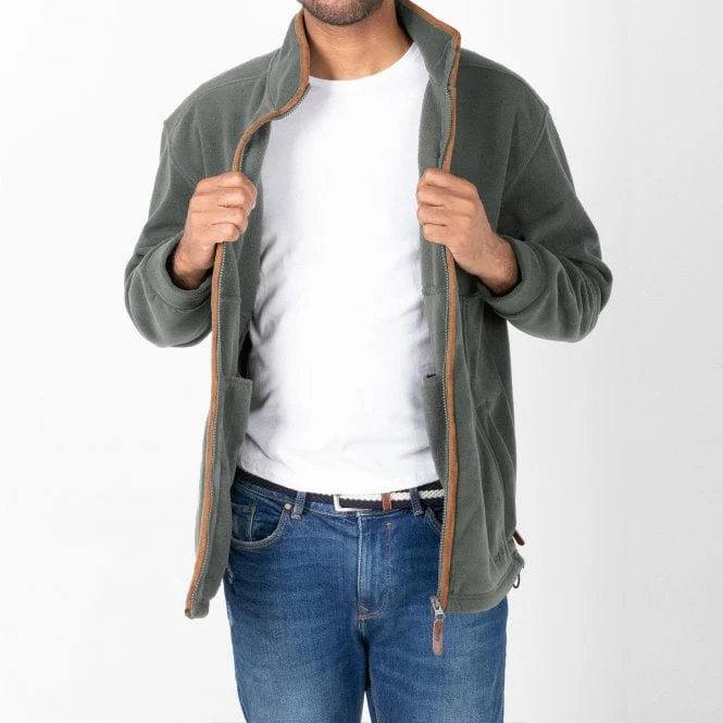 Hazy Blue Finley Mens Full Zip Fleece Jacket - Image 8