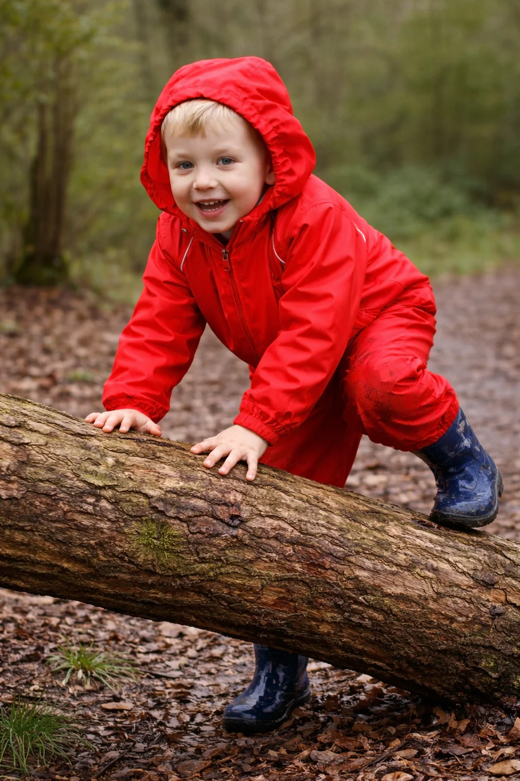 Fort Splashaway Coverall Kids Waterproof Suit Red - Image 2