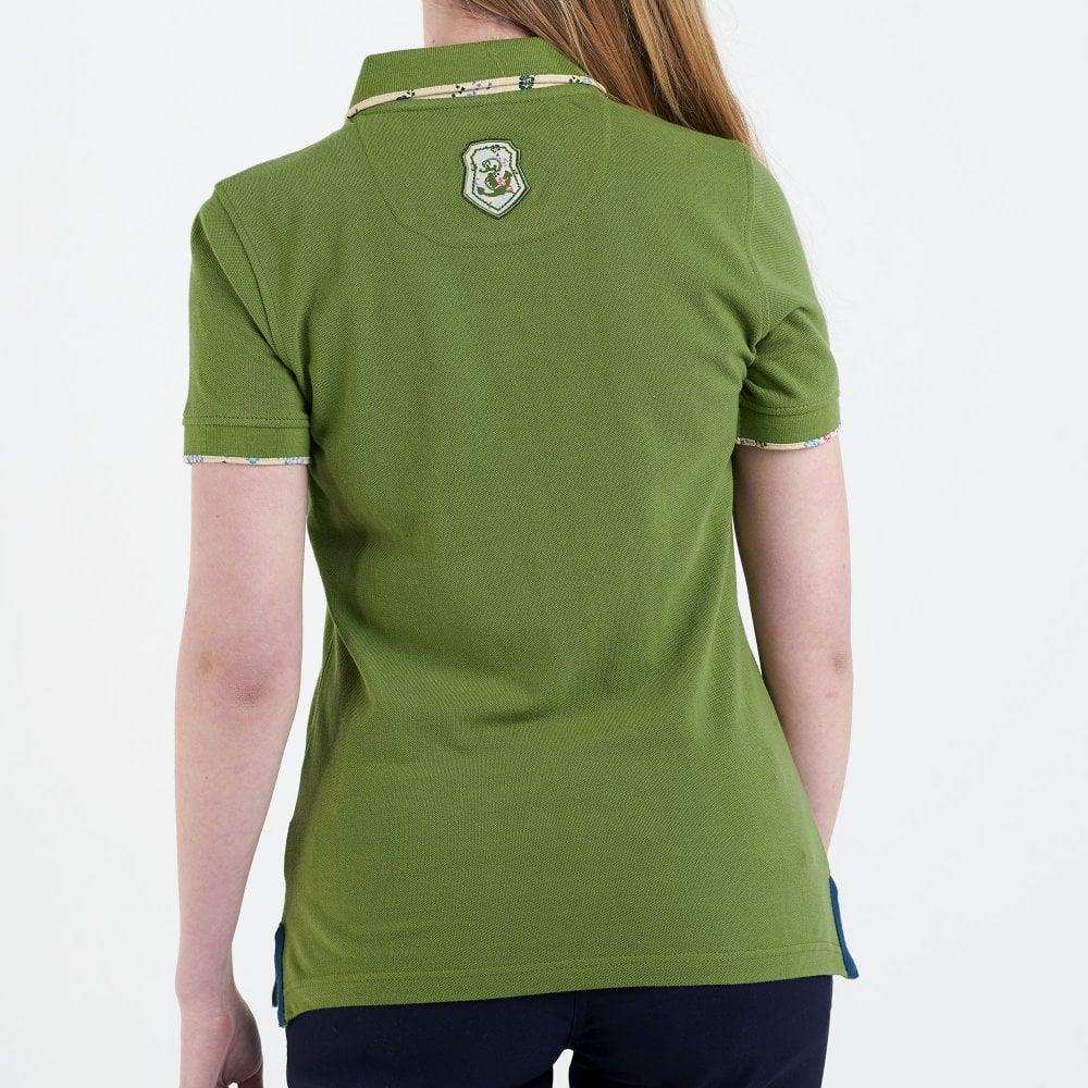Hazy Blue Womens Short Sleeve Polo Shirt - Bella - Image 4