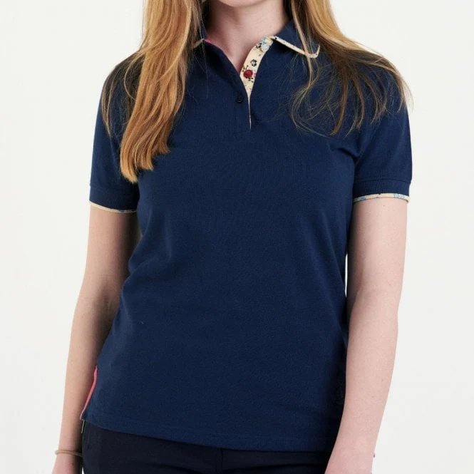 Hazy Blue Womens Short Sleeve Polo Shirt - Bella - Image 7