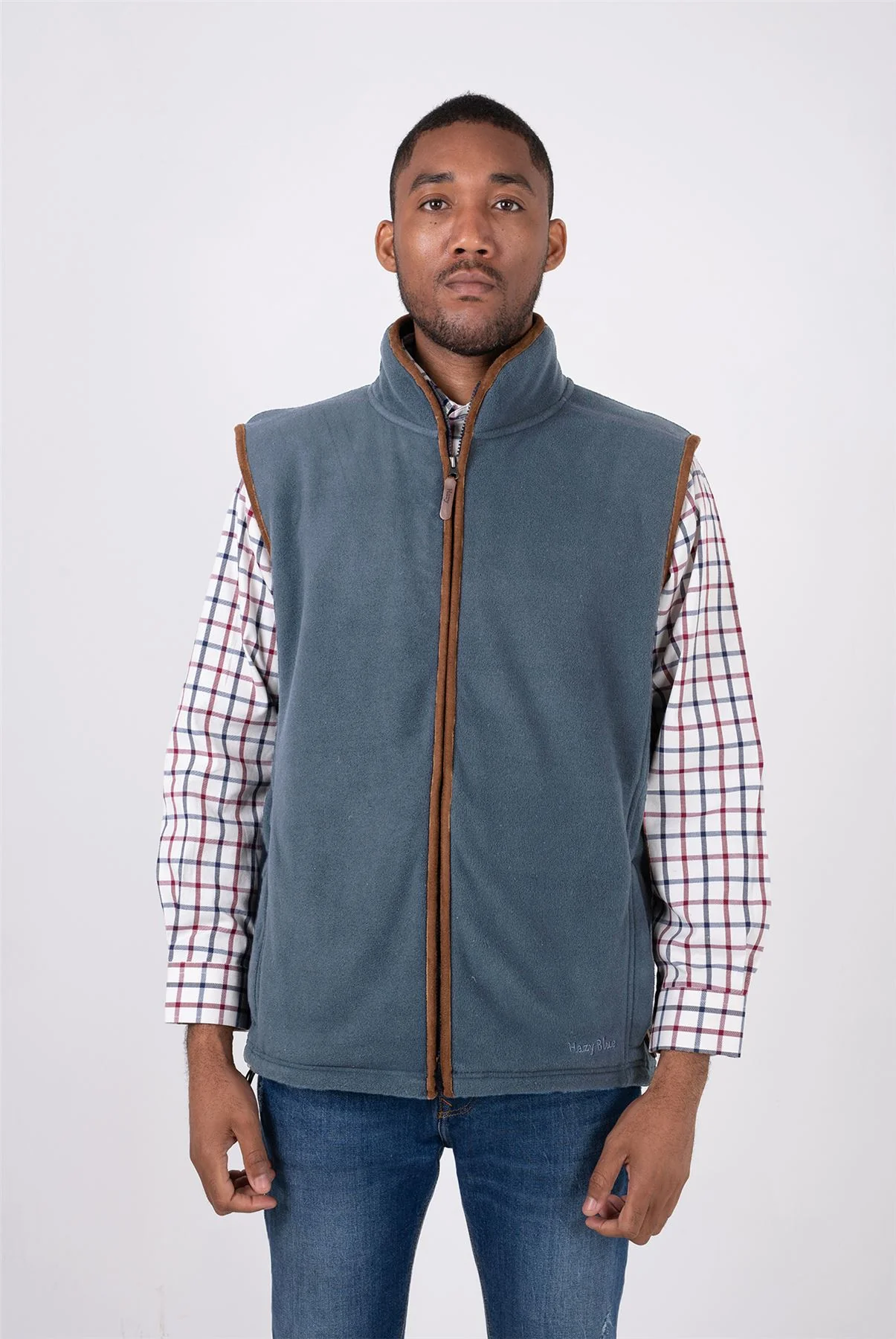 Hazy Blue Mens Fleece Waistcoat Gilet Bodywarmer - Bentley - Image 14