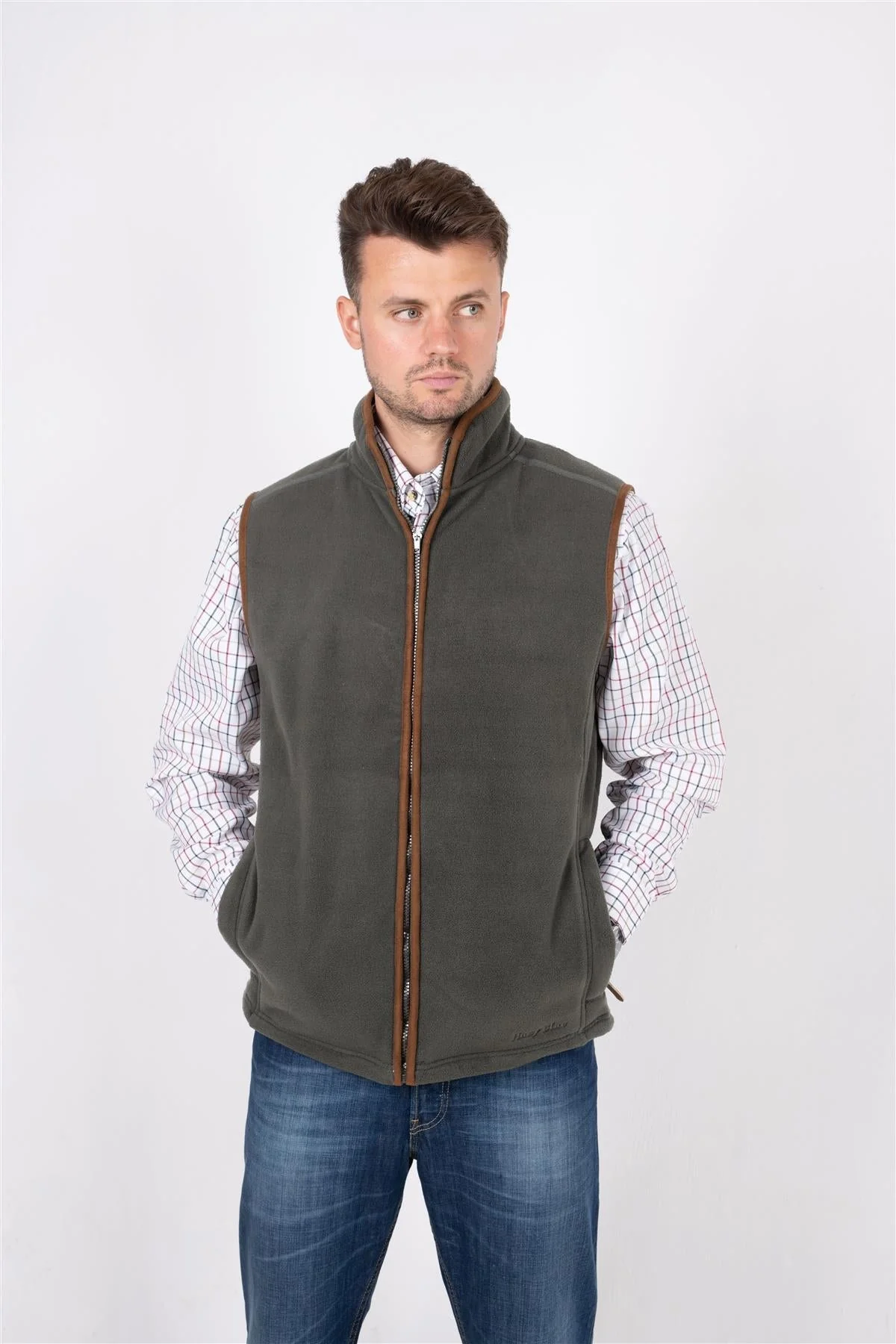 Hazy Blue Mens Fleece Waistcoat Gilet Bodywarmer - Bentley - Image 21
