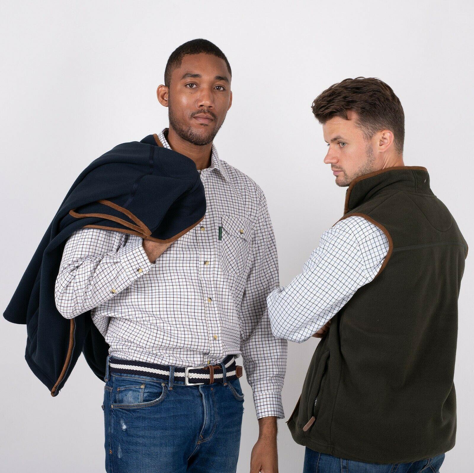 Hazy Blue Mens Fleece Waistcoat Gilet Bodywarmer - Bentley - Image 4