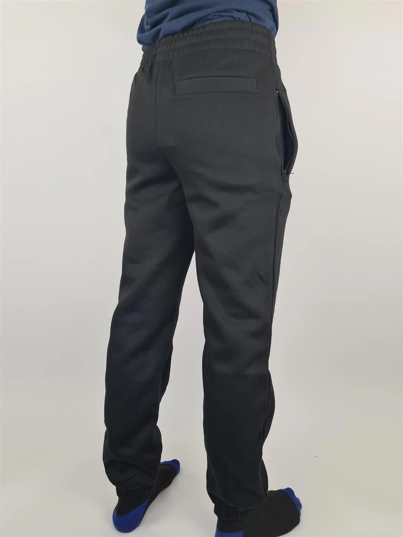 Hazy Blue Bolt Mens Joggers Tracksuit Bottoms Zip Pockets - Image 3