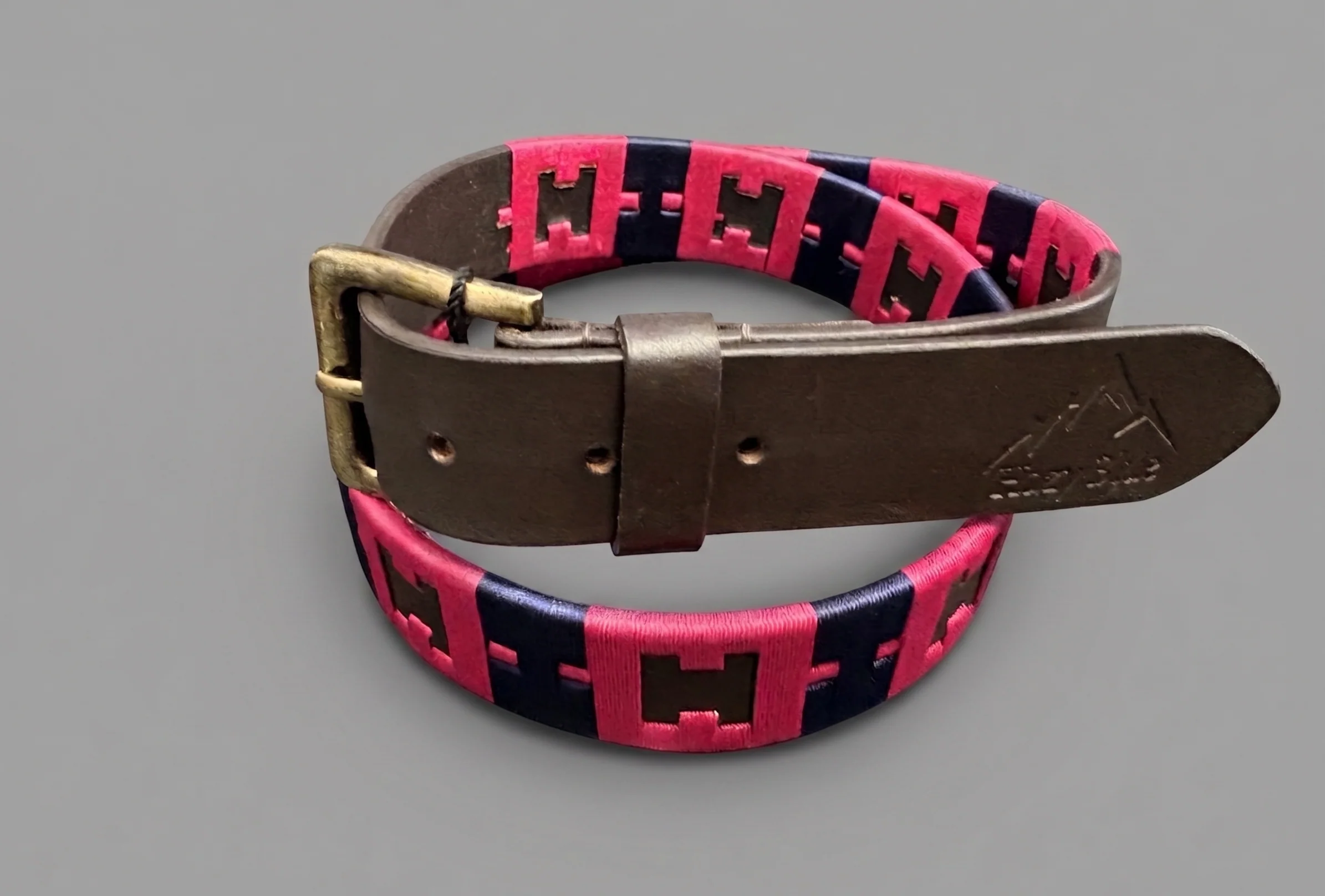 Hazy Blue Brown Leather Polo Belts: Equestrian Style & Everyday Elegance - Mason - Image 5