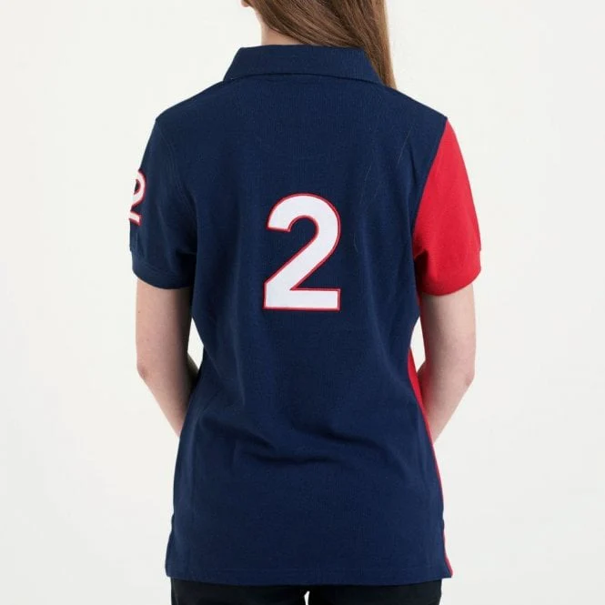 Hazy Blue Womens Short Sleeve Polo Shirt - Chloe II - Image 5