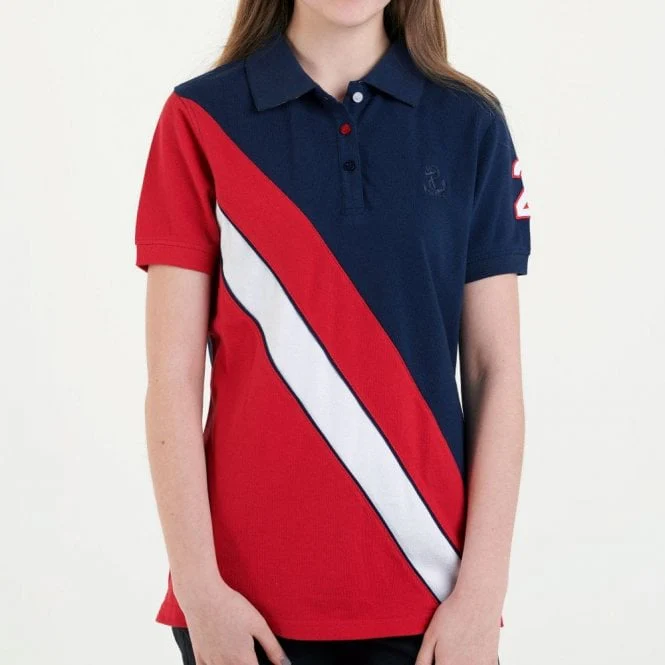 Hazy Blue Womens Short Sleeve Polo Shirt - Chloe II - Image 6