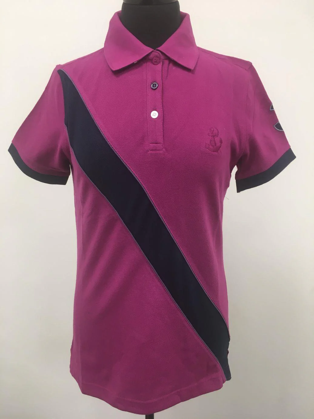 Hazy Blue Womens Short Sleeve Polo Shirt - Carly II - Image 5
