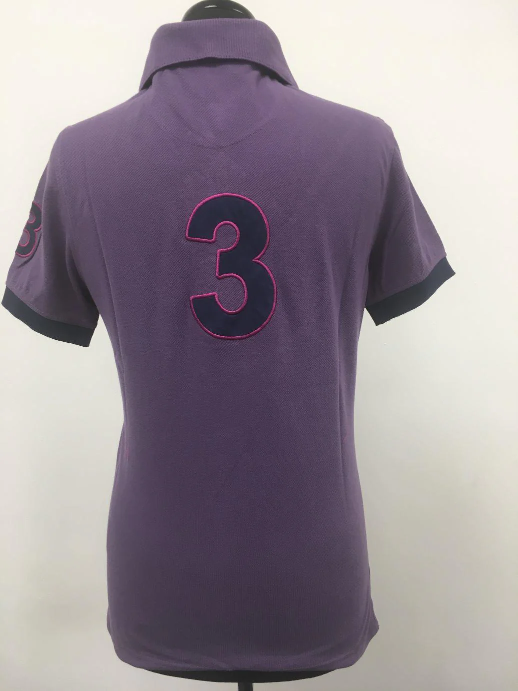 Hazy Blue Womens Short Sleeve Polo Shirt - Carly II - Image 7