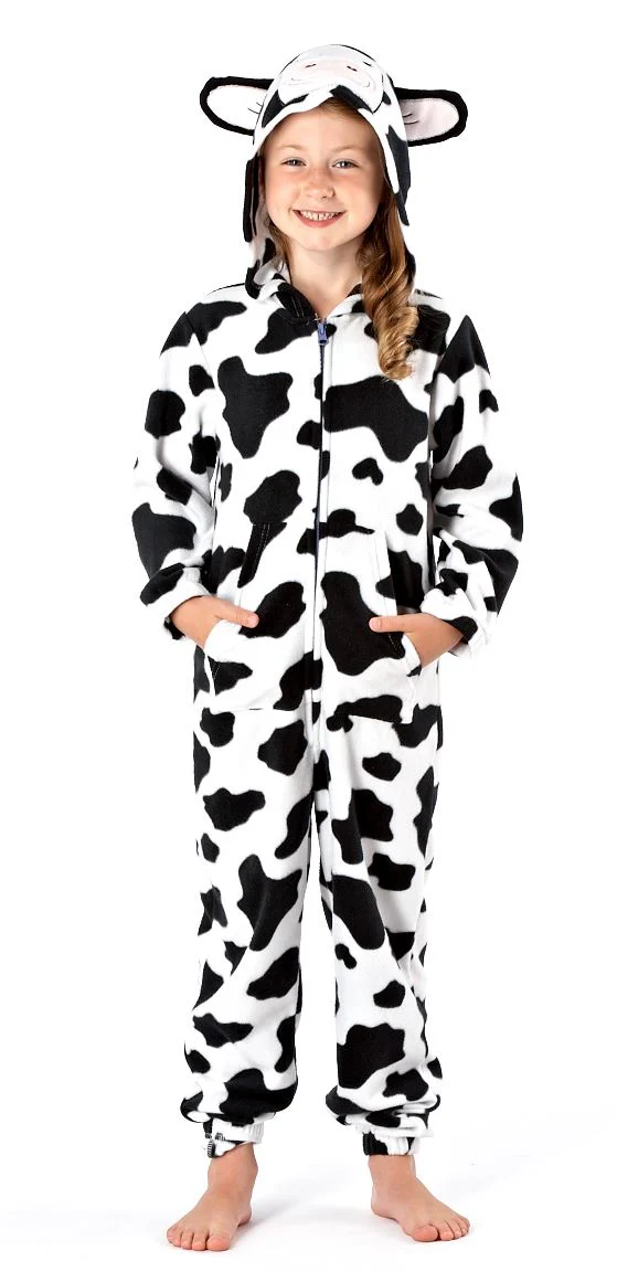 Hazy Blue Kids Animal Fleece Onesie all in one suit - Image 4
