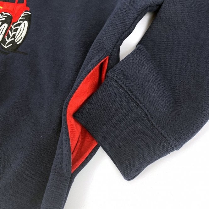 Hazy Blue Childrens Tractor Boy Hoodies - Image 7