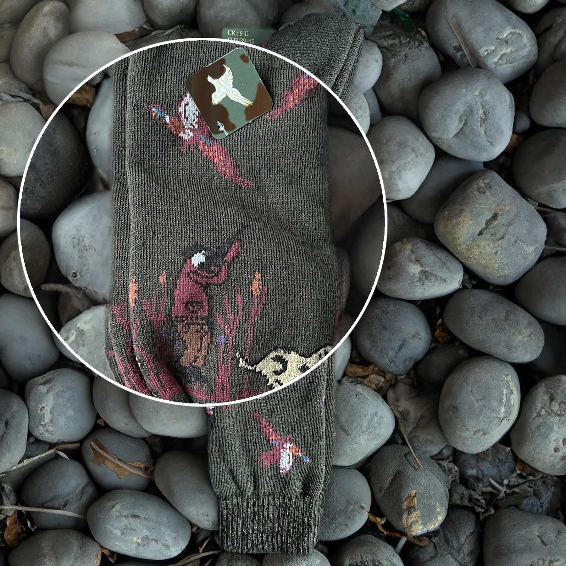 Hazy Blue Country Shooting Socks - Image 4