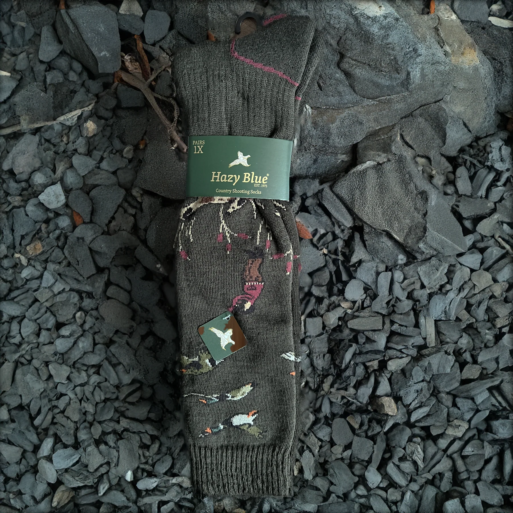 Hazy Blue Country Shooting Socks - Image 5