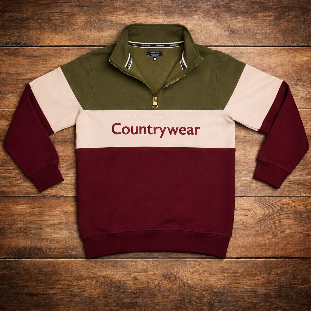 Hazy Blue Countrywear Henley Sweatshirt - Image 6
