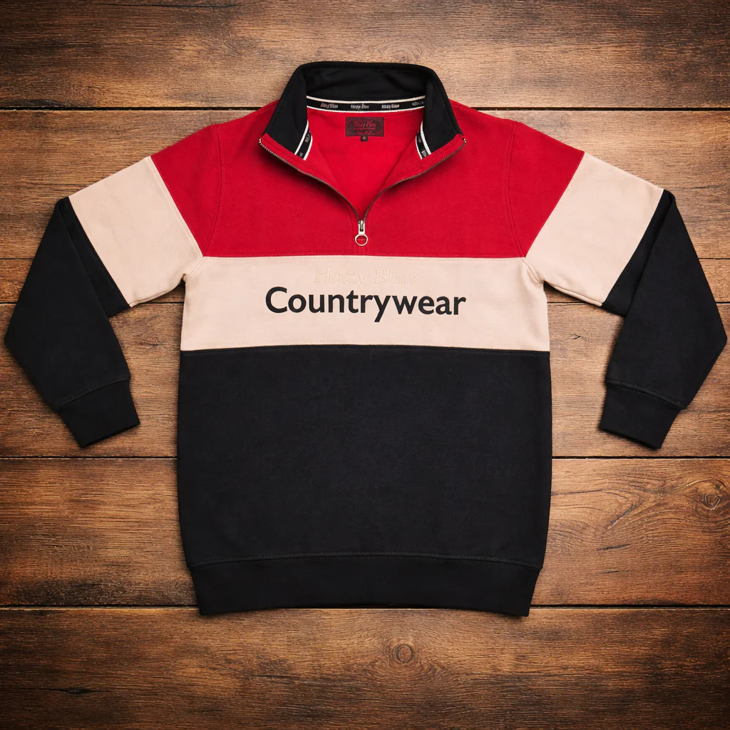 Hazy Blue Countrywear Henley Sweatshirt - Image 8