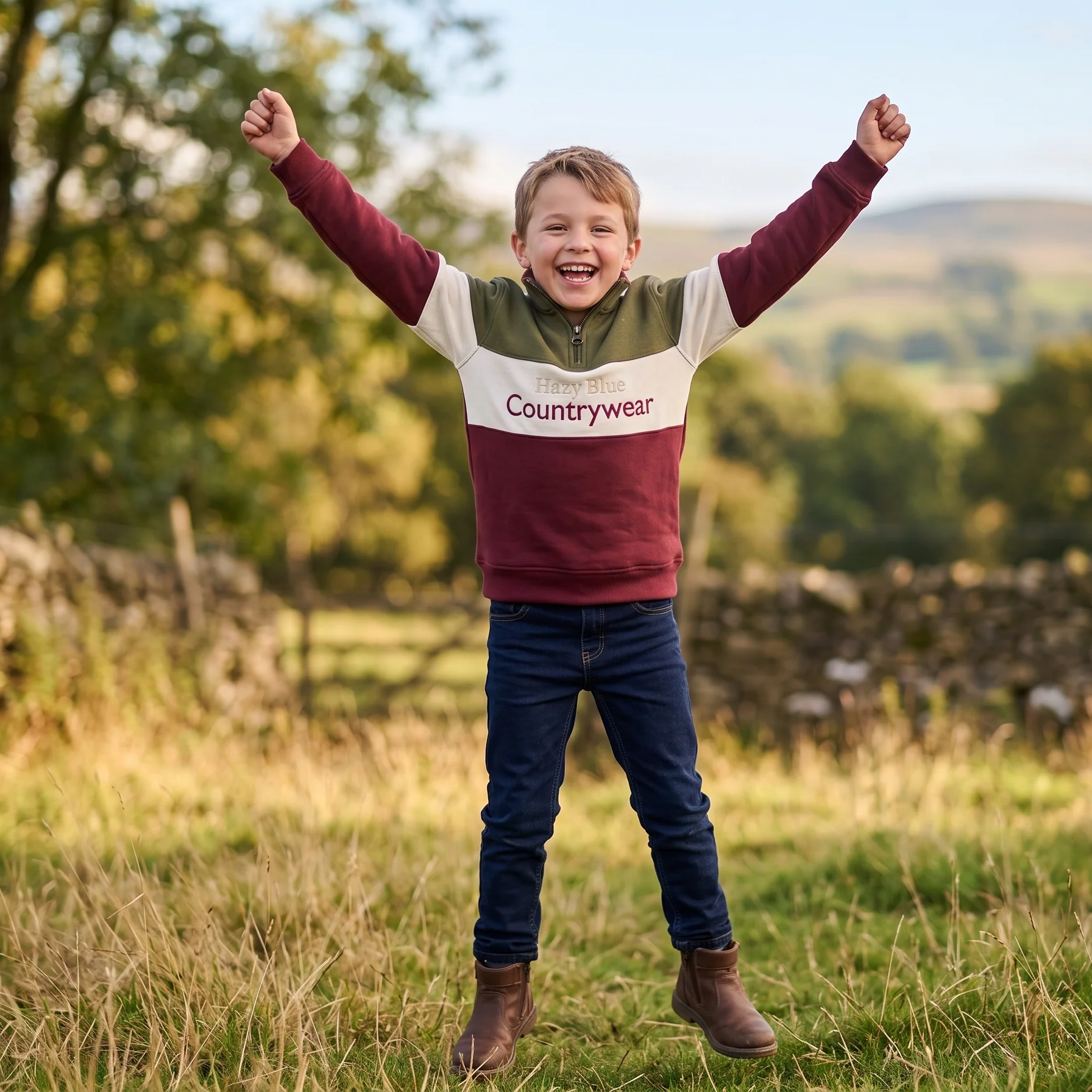 Hazy Blue Countrywear Conner Kids Sweatshirt - Image 4