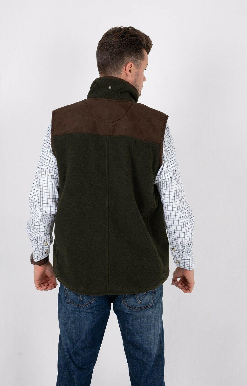 Hazy Blue Denton I Mens Fleece Gilet - Image 3