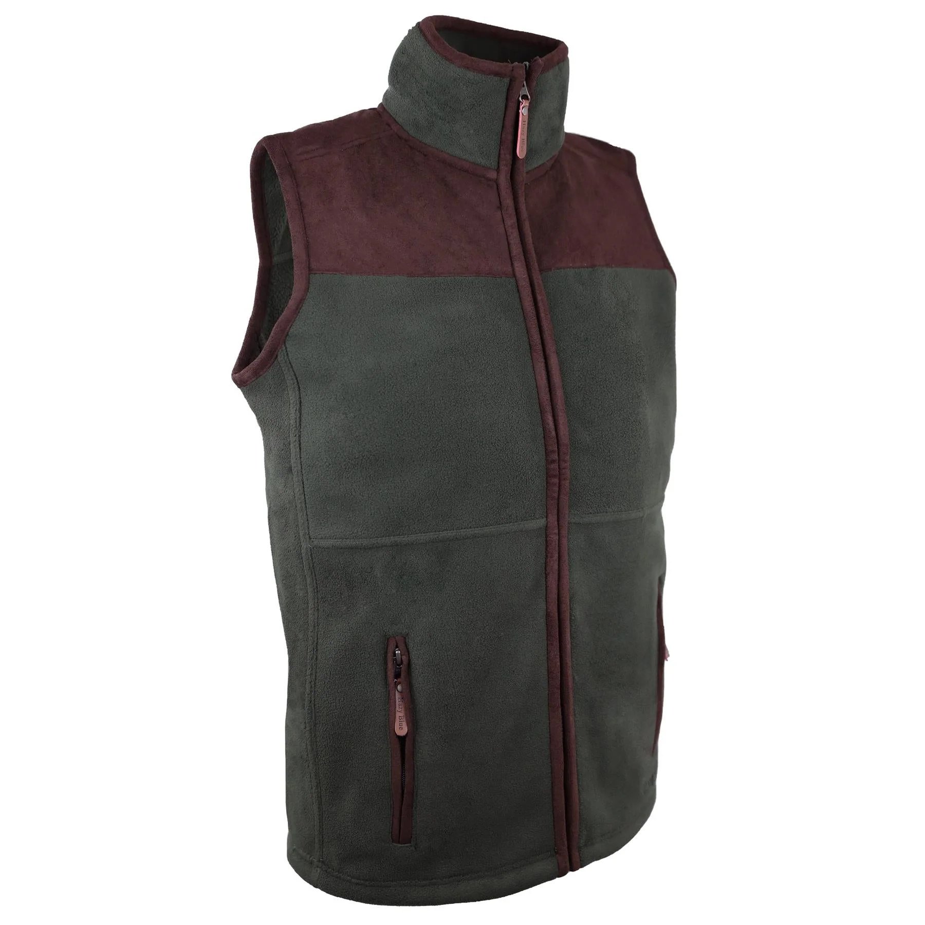 Hazy Blue Denton I Mens Fleece Gilet - Image 6