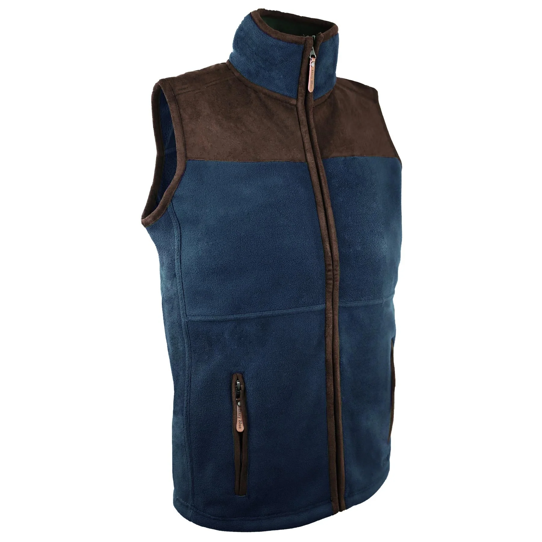Hazy Blue Denton I Mens Fleece Gilet - Image 7