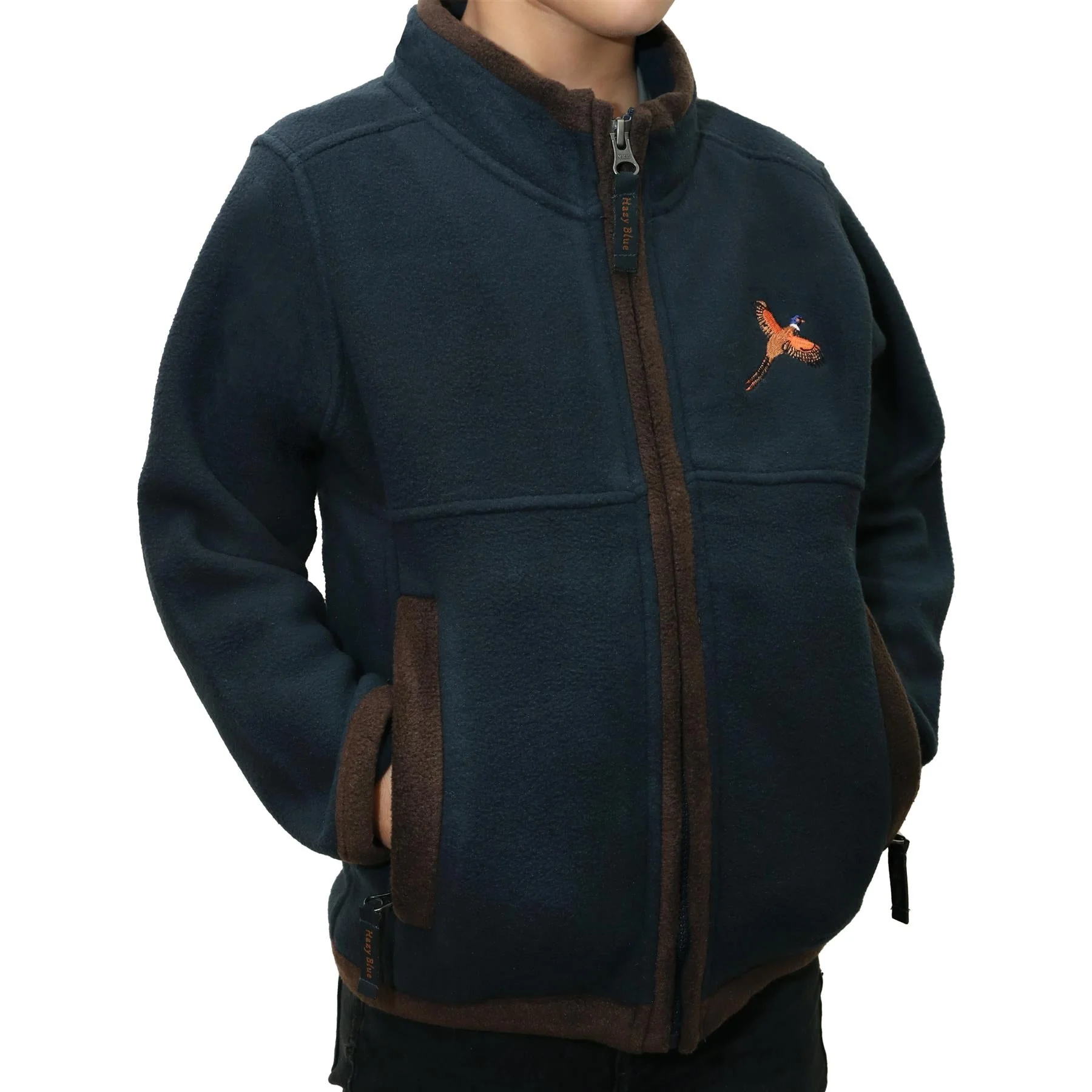 Hazy Blue Denver Childrens Full Zip Fleece Jacket - Image 3