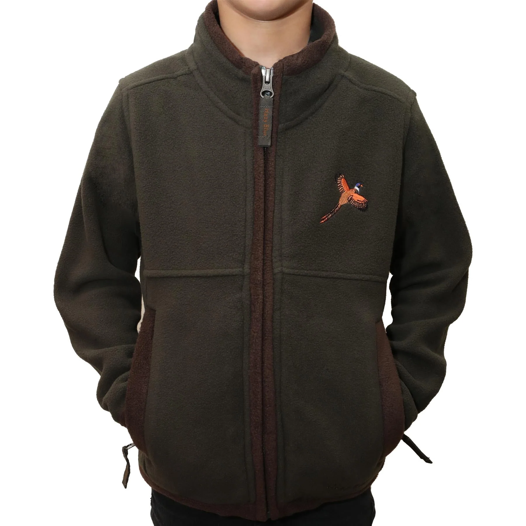 Hazy Blue Denver Childrens Full Zip Fleece Jacket - Image 4