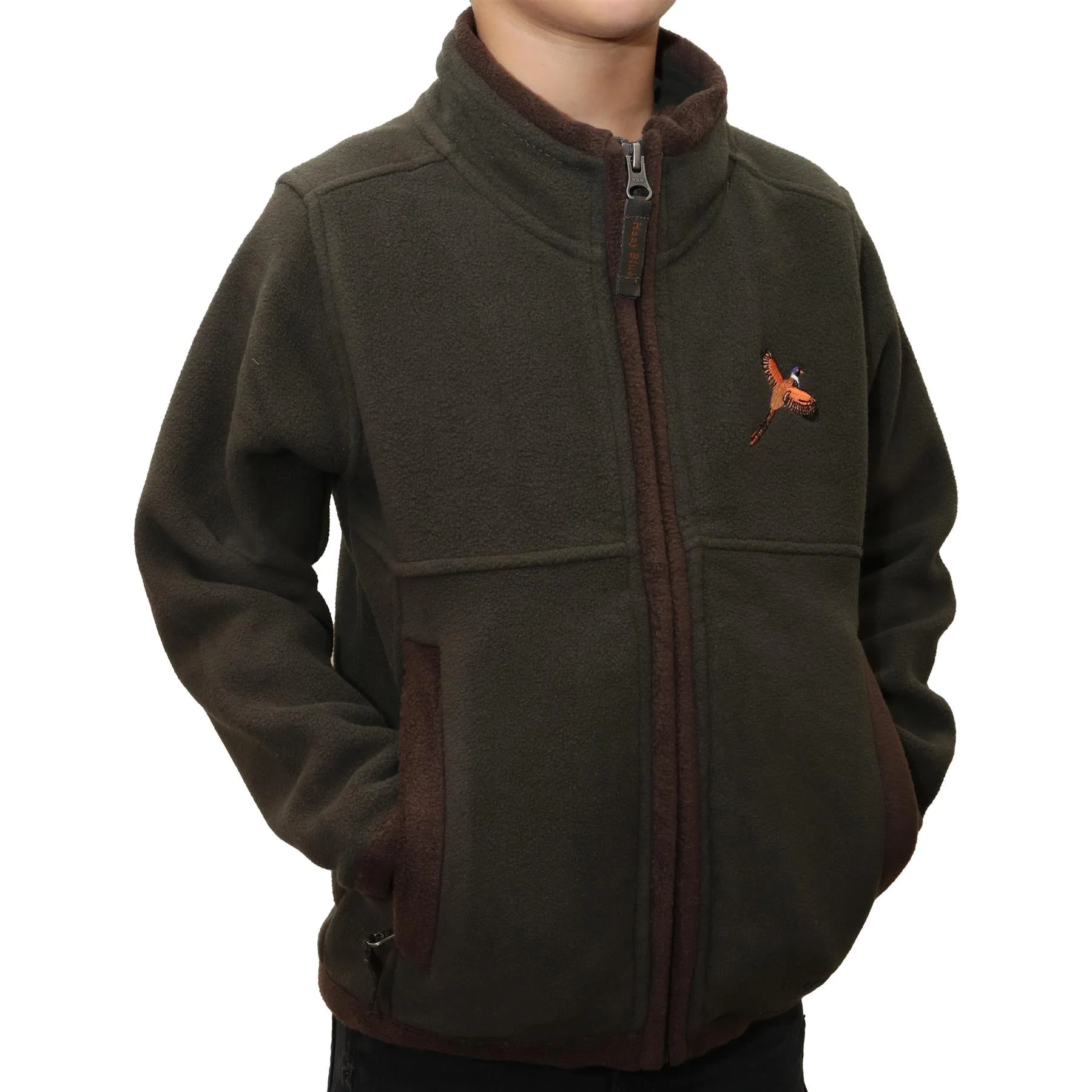 Hazy Blue Denver Childrens Full Zip Fleece Jacket - Image 7