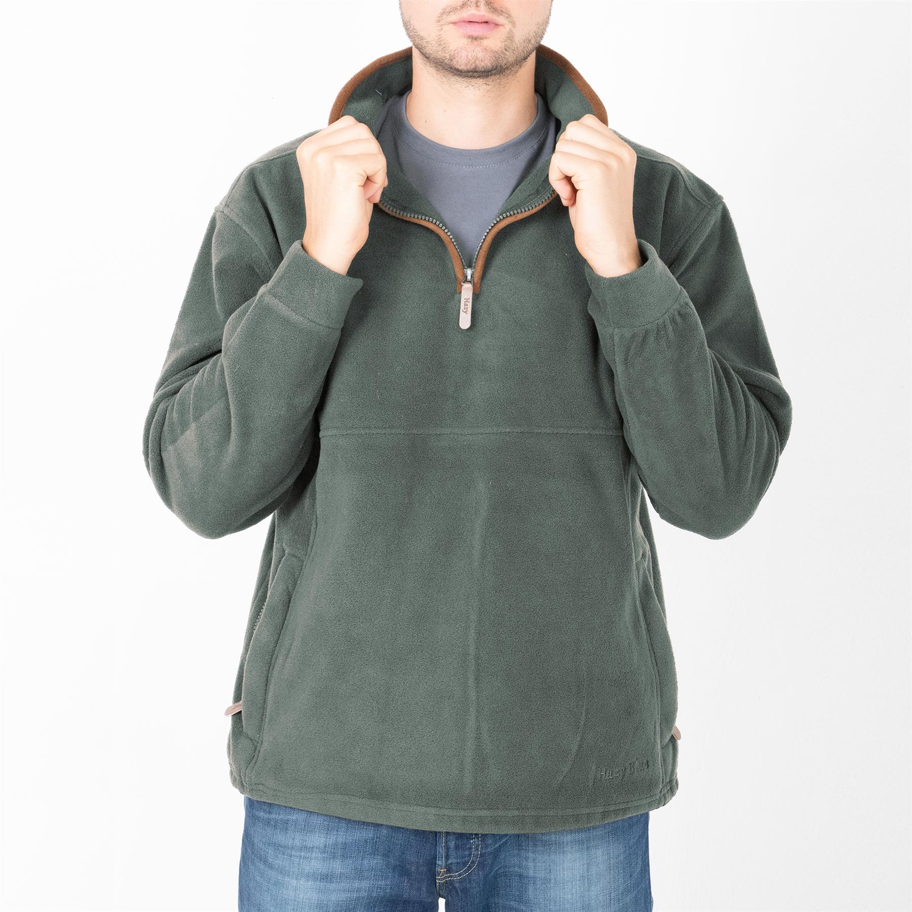 Hazy Blue HAMILTON Mens Fleece Jacket - Image 10