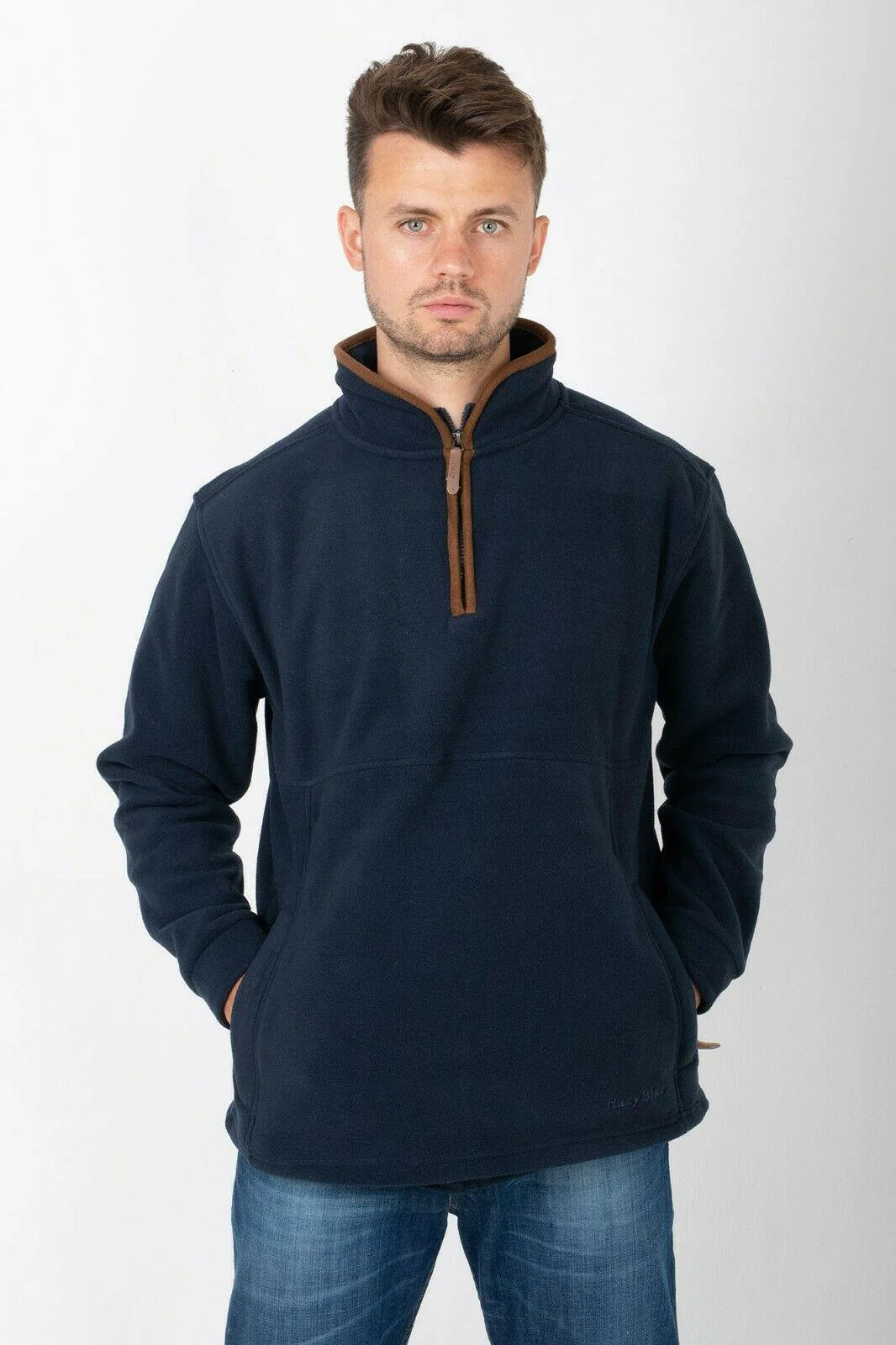 Hazy Blue HAMILTON Mens Fleece Jacket - Image 18