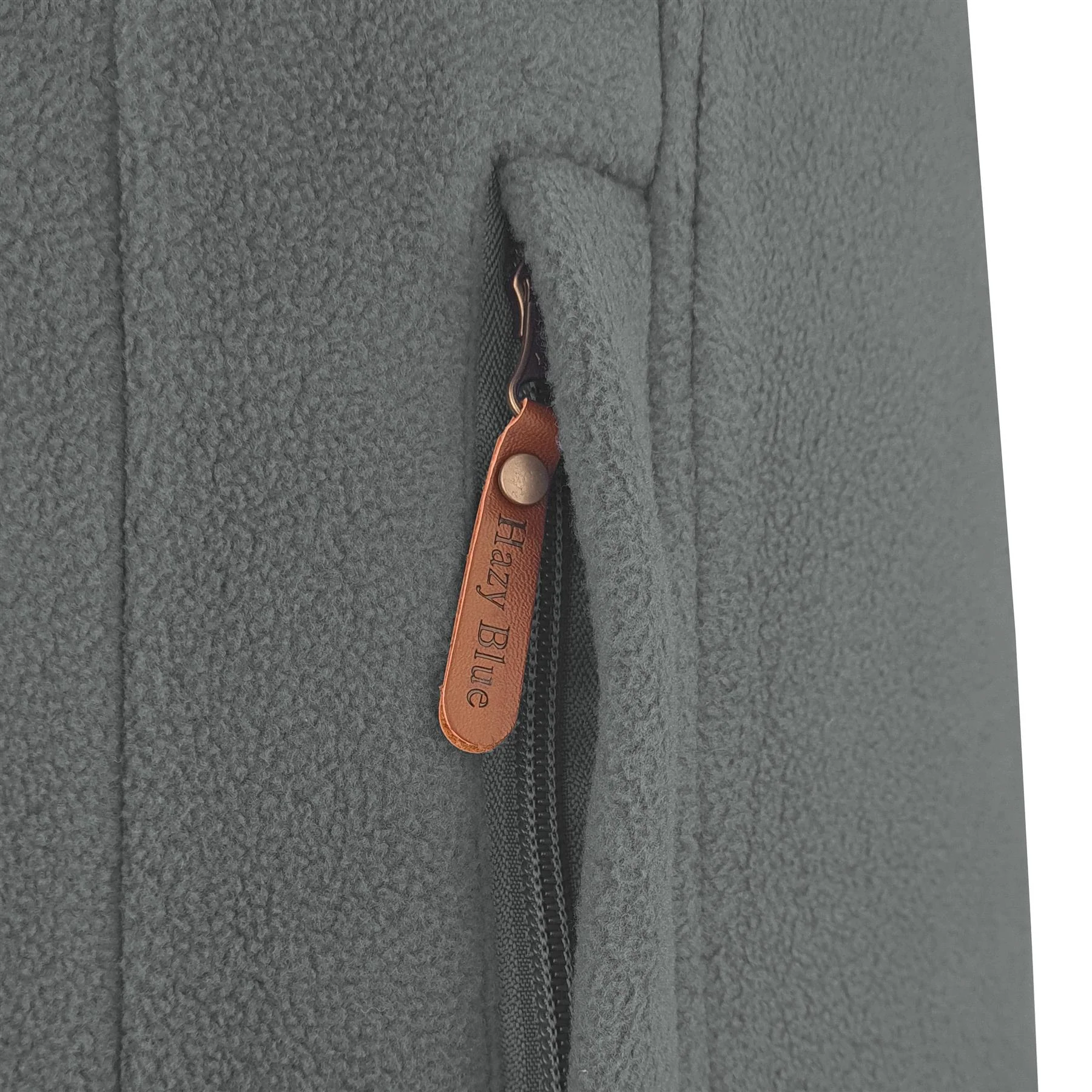 Hazy Blue HAMILTON Mens Fleece Jacket - Image 8