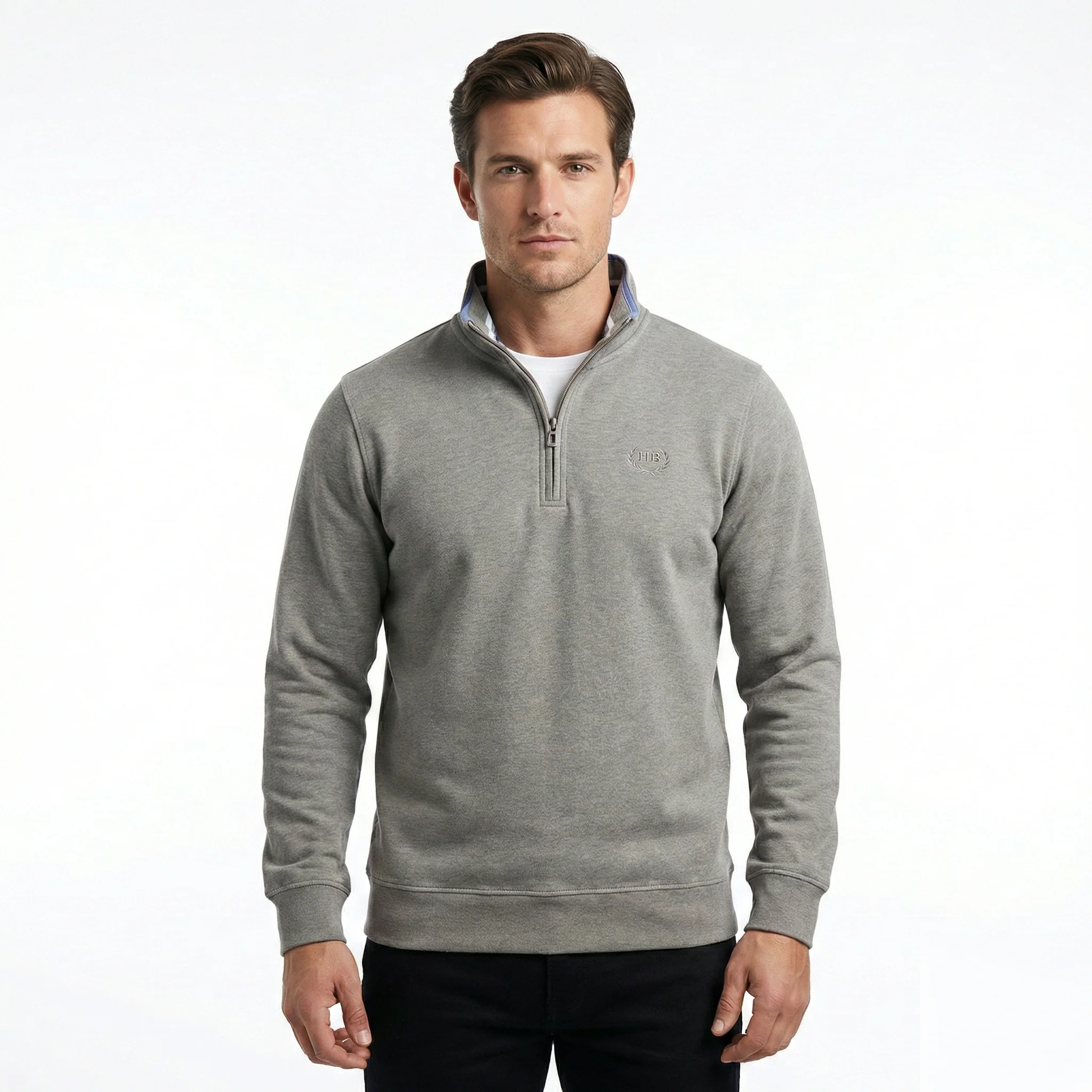 Hazy Blue Hanbury Countrywear Classic Sweatshirt - Image 6