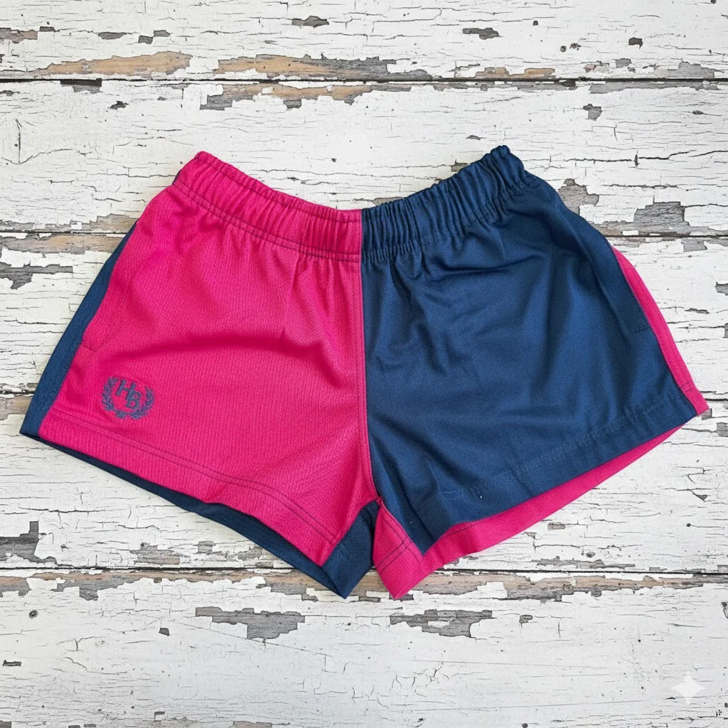 Hazy Blue Harper Colour Block Kids Shorts - Unisex - Image 17