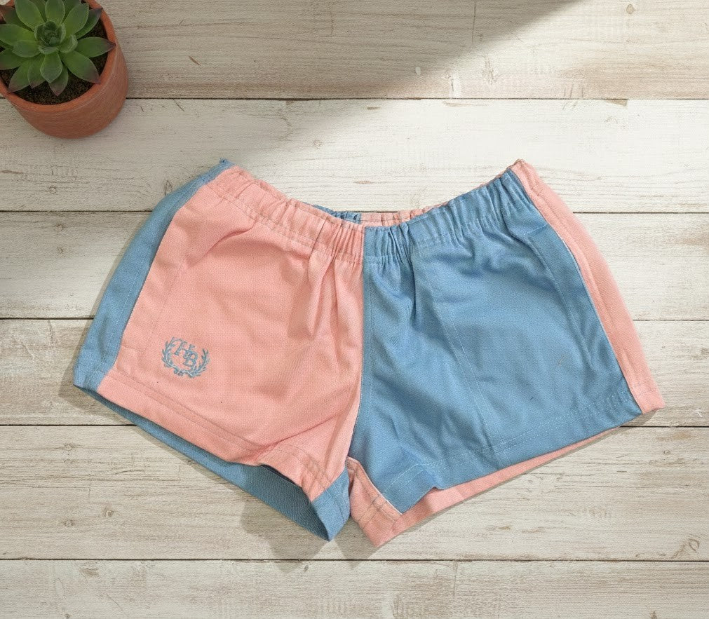 Hazy Blue Harper Colour Block Kids Shorts - Unisex - Image 18