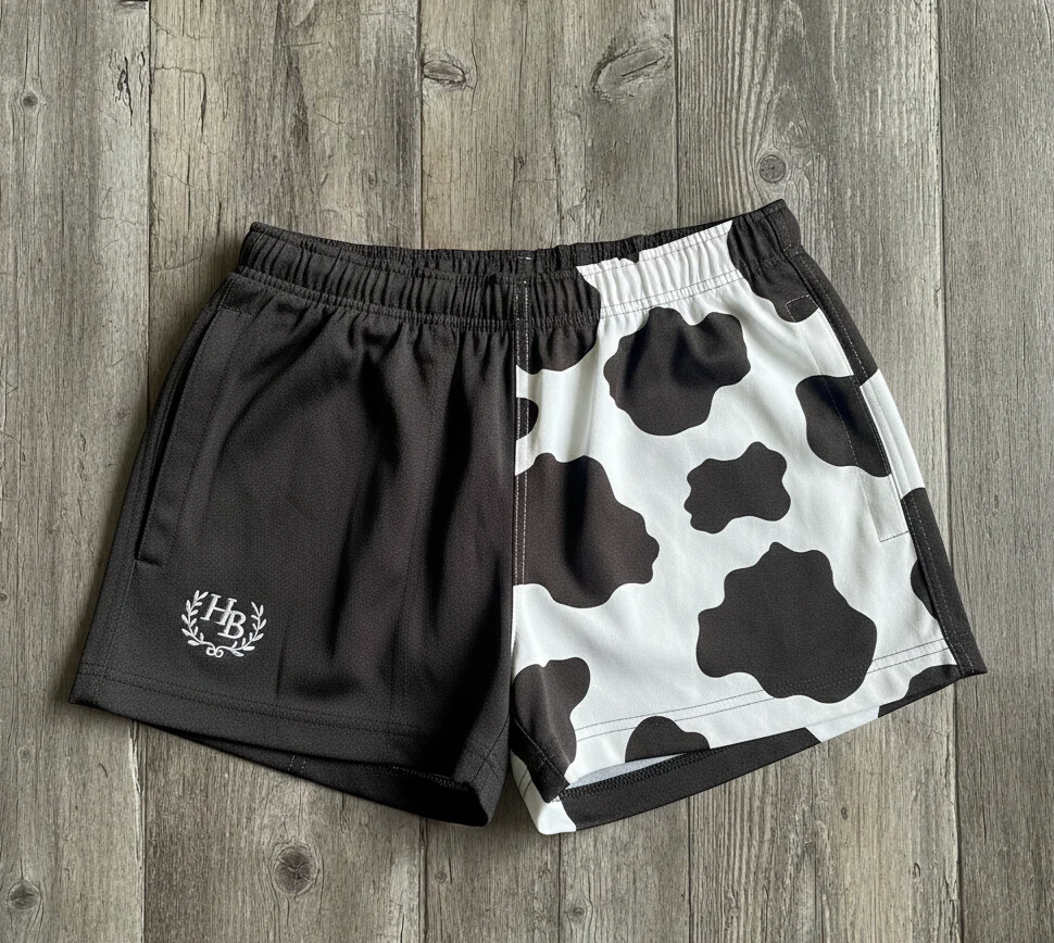 Hazy Blue Harper Colour Block Kids Shorts - Unisex - Image 19