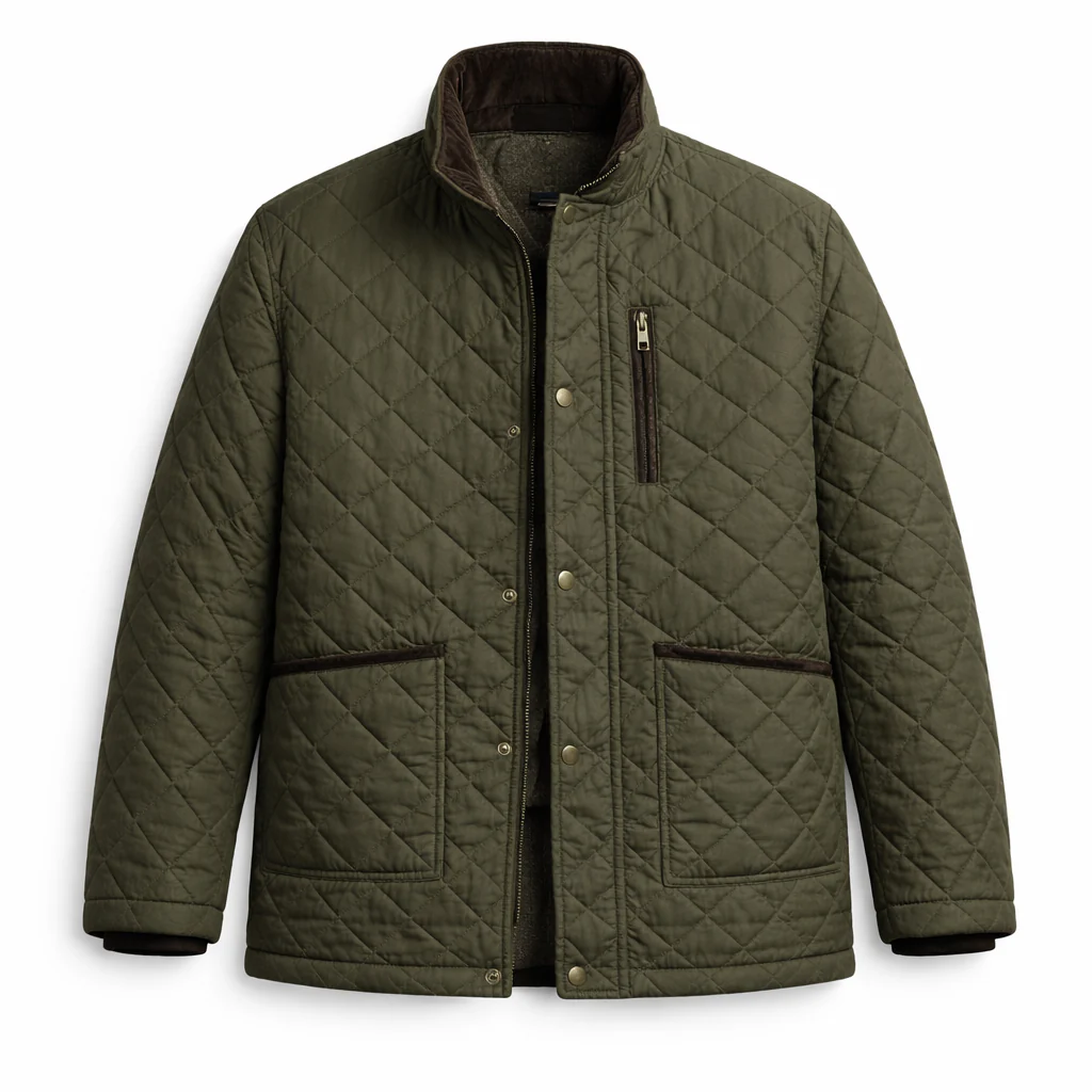 Hazy Blue Mens Hawthorne Quilted Jacket - Image 6