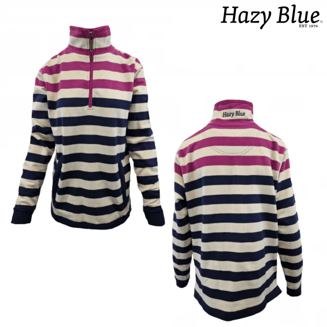 Hazy Blue Womens Pullover Sweatshirts - Jenna