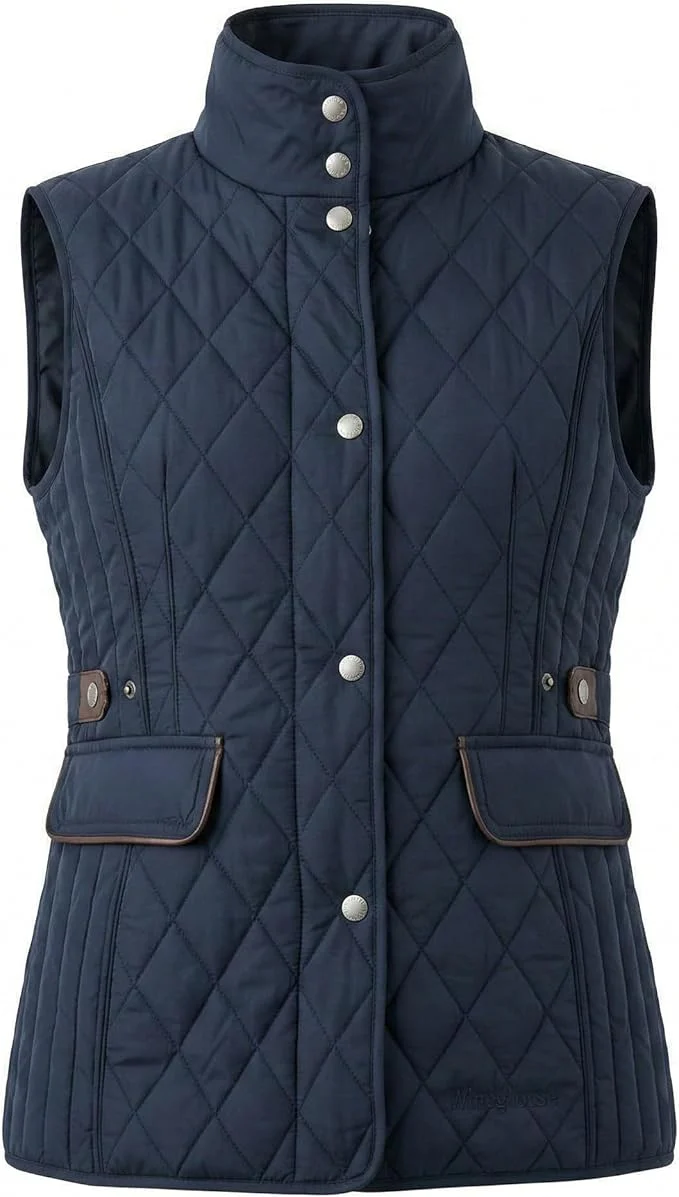 Hazy Blue Joanne Quilted Gilet - Image 12