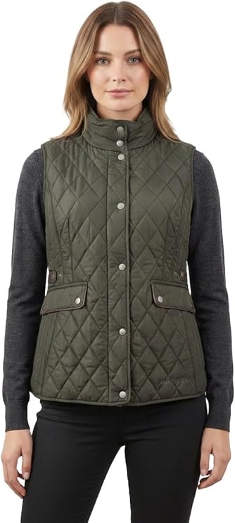 Hazy Blue Joanne Quilted Gilet - Image 8