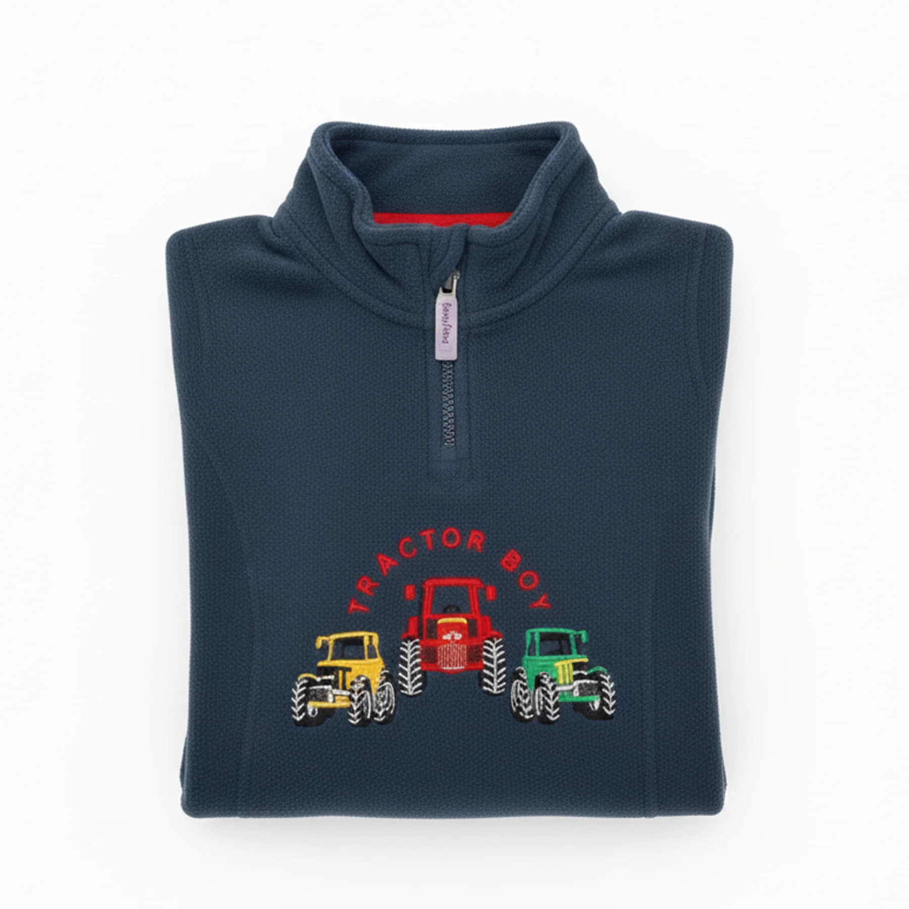 Hazy Blue Kids Half Zip Fleece - Image 2