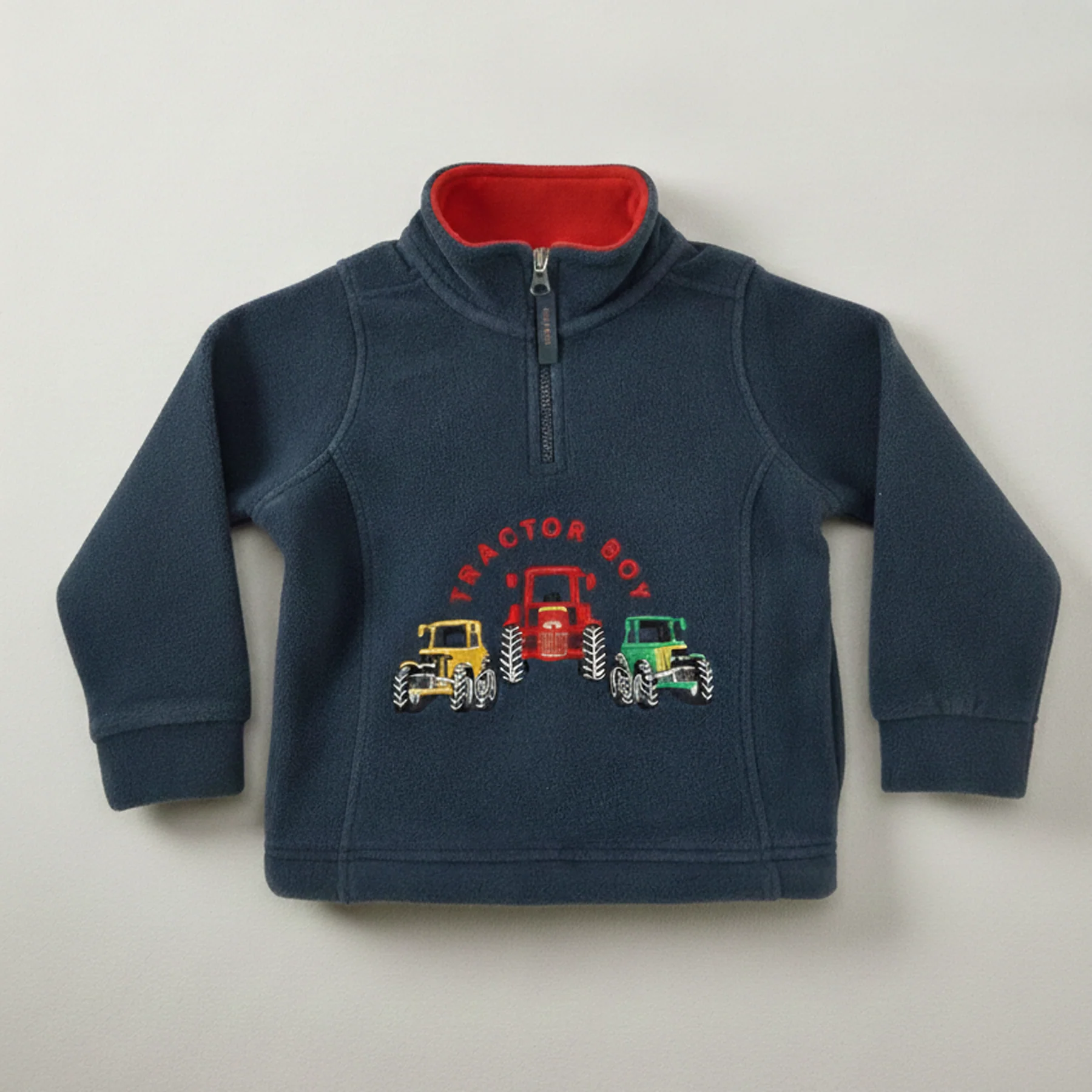 Hazy Blue Kids Half Zip Fleece - Image 3