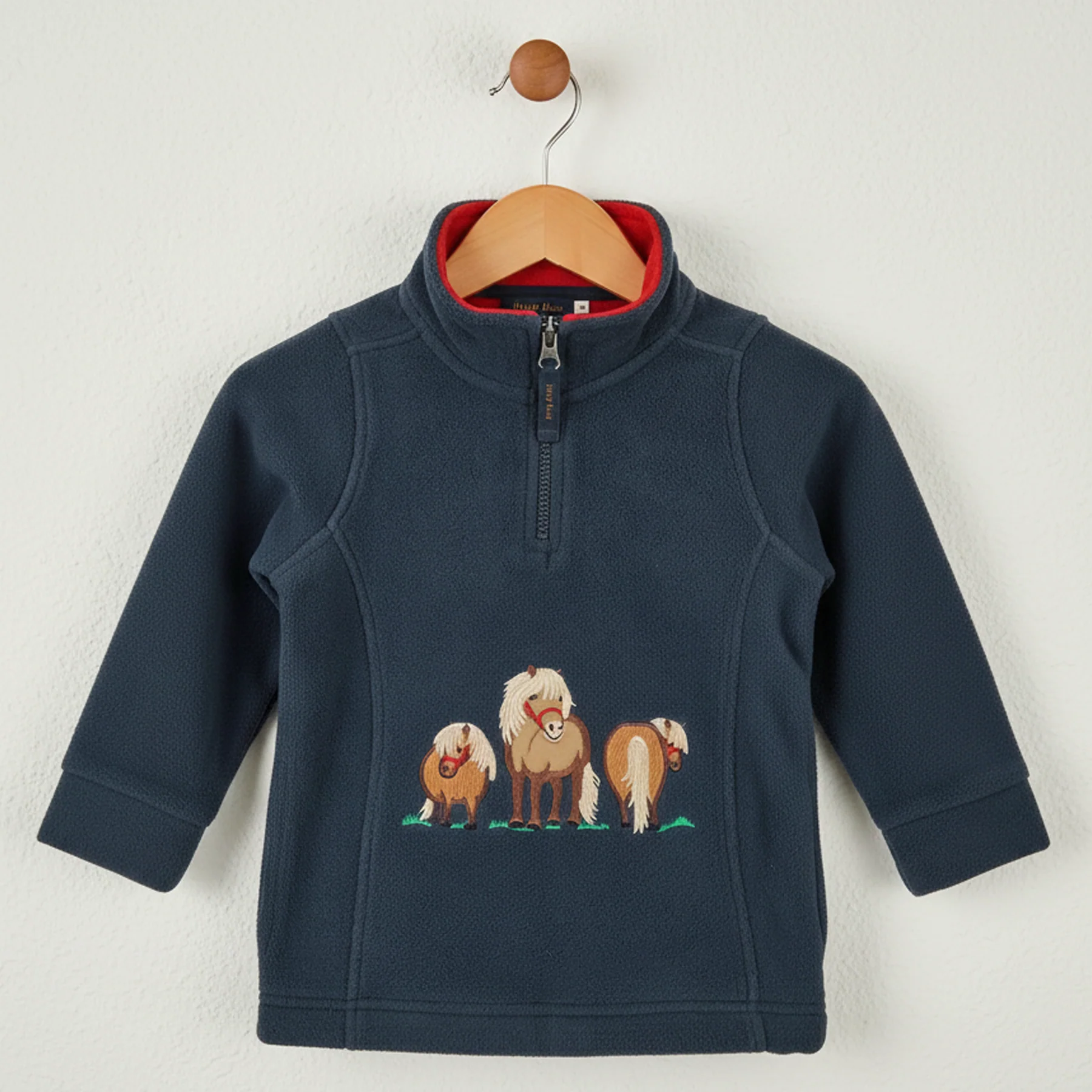 Hazy Blue Kids Half Zip Fleece - Image 5