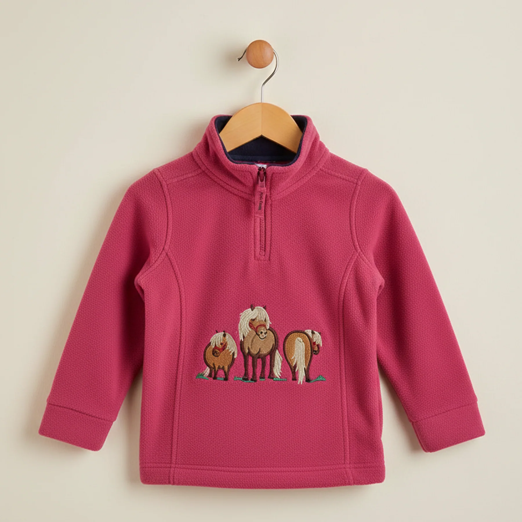 Hazy Blue Kids Half Zip Fleece - Image 7