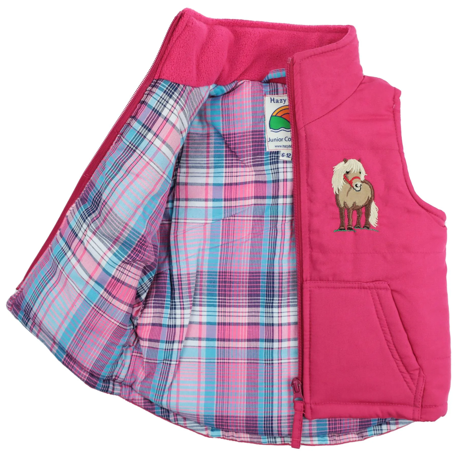 Hazy Blue Kids Country Padded Gilet - Image 17