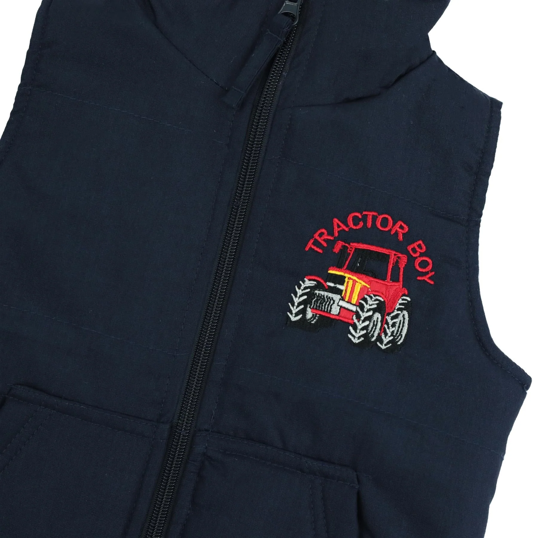 Hazy Blue Kids Country Padded Gilet - Image 6