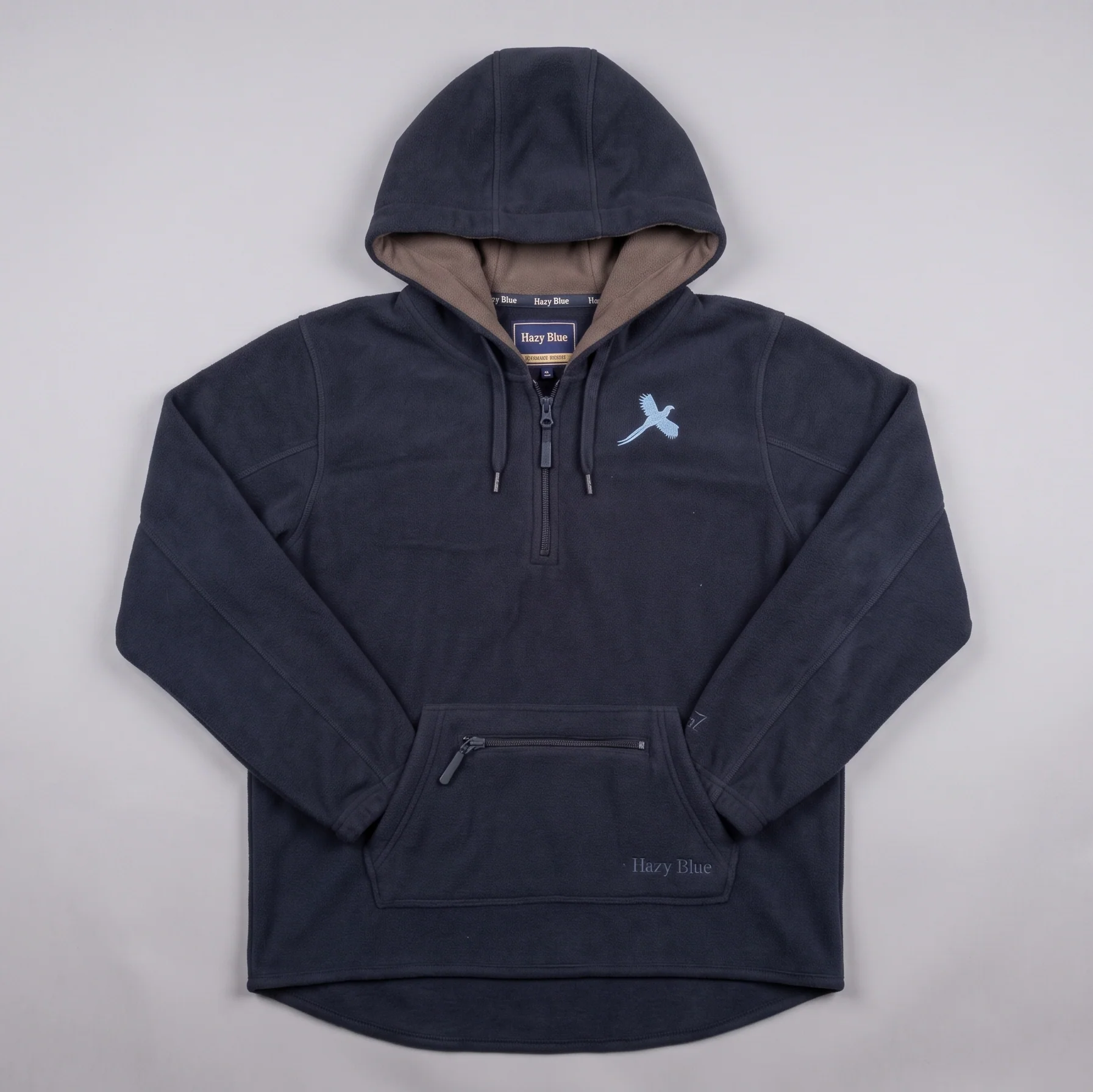 Hazy Blue Kids Half Zip Pullover Hoodie Fleece - Louie
