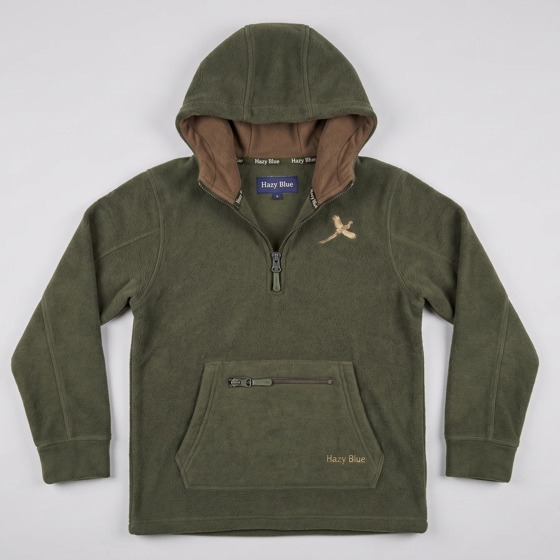 Hazy Blue Kids Half Zip Pullover Hoodie Fleece - Louie - Image 2