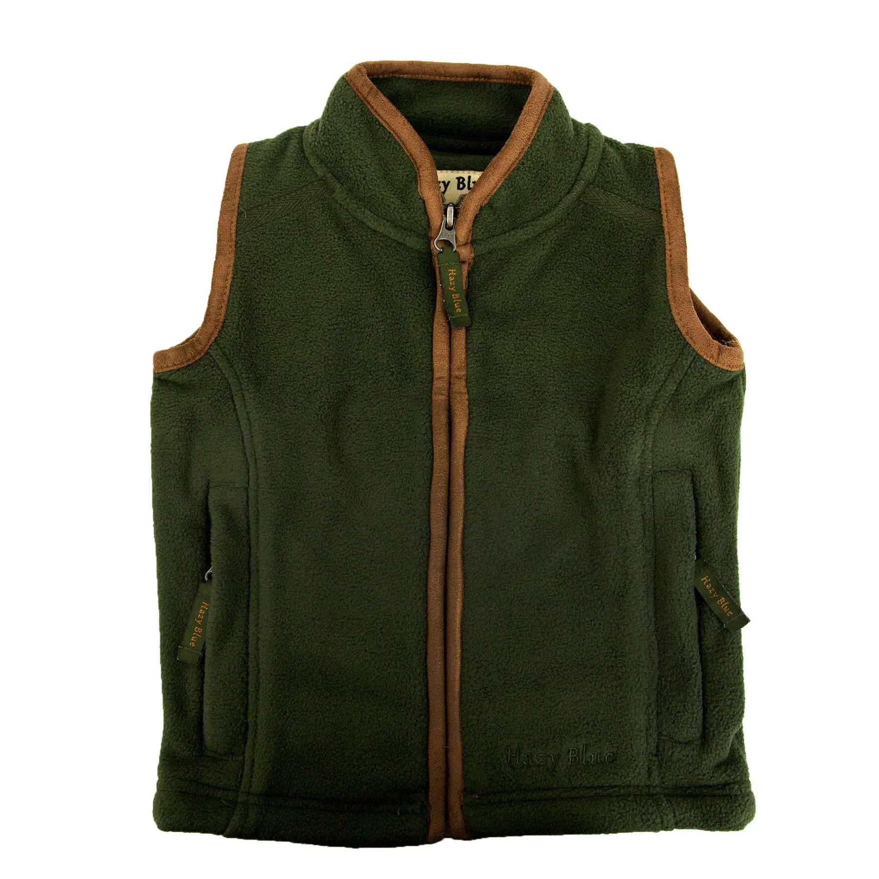 Hazy Blue Kids Kaden Soft Fleece Bodywarmer Gilet Vest - Image 36