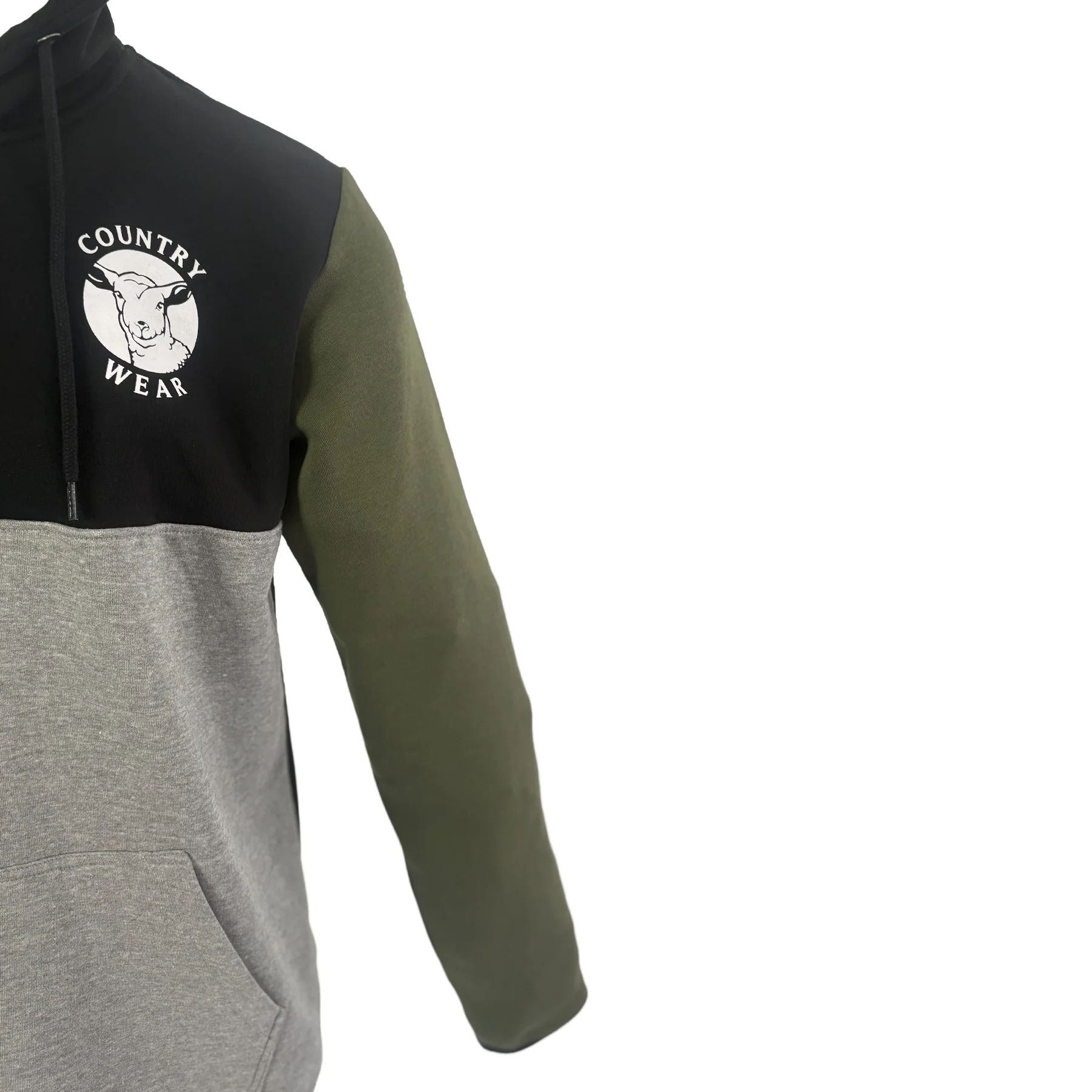 Hazy Blue Kids Newby Quarter Zip Hoody with Country Wear Sheep Logo - Image 3